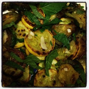 Courgettes with Mint
