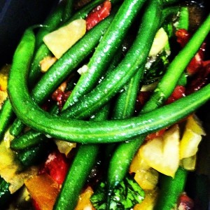 Green Beans with Tomato Vinaigrette