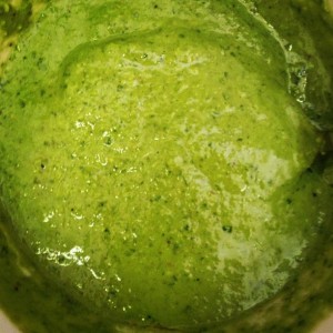 Walnut Pesto with Spinach and Basil
